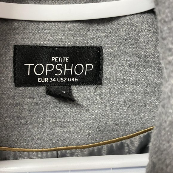 Topshop gray coat - Picture 2 of 3